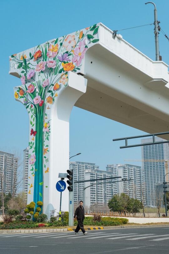 花桥地铁站的浪漫 不愧是全国第一县