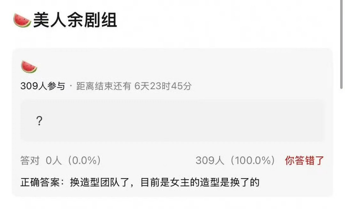 网友爆美人余剧组换造型团队了，目前李一桐的造型已换 ​​​