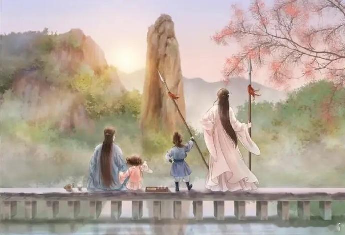 行止和沈璃的婚后生活，一家四口，和和美美！！ ​​​