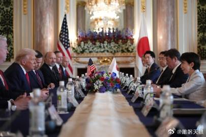 川普在东京会见高市早苗<br /><br />美国总统川普正在日本会见...