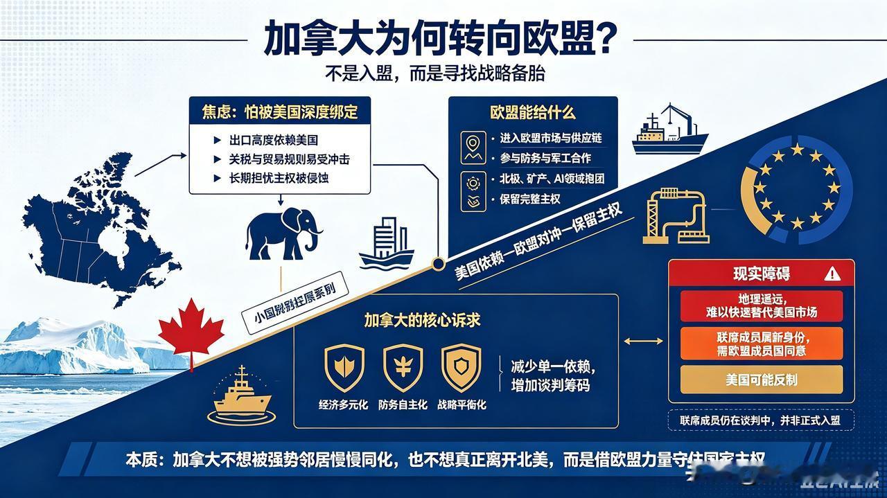 加拿大不想做美国的第51个州，反而舍近求远拥抱欧盟，如果欧盟同意，特朗普更不会放