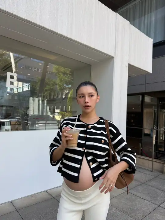 孕晚期也做气质大美女🩶孕期33周辣妈穿搭