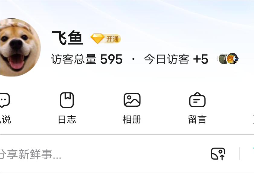 今天特别的想儿子，因为昨天晚上我发了一条QQ动态，这个QQ号是儿子经常用的，因为