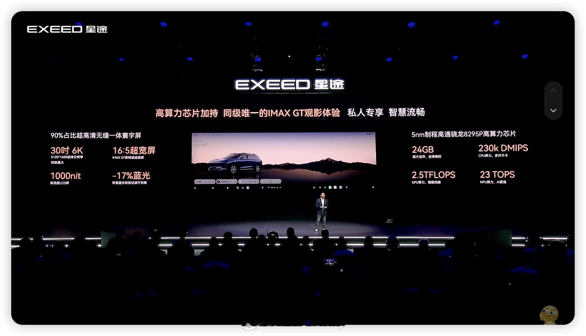 星途EX7，把IMAX GT搬进座舱。30吋6K超高清寰宇屏，16:5影院级超宽