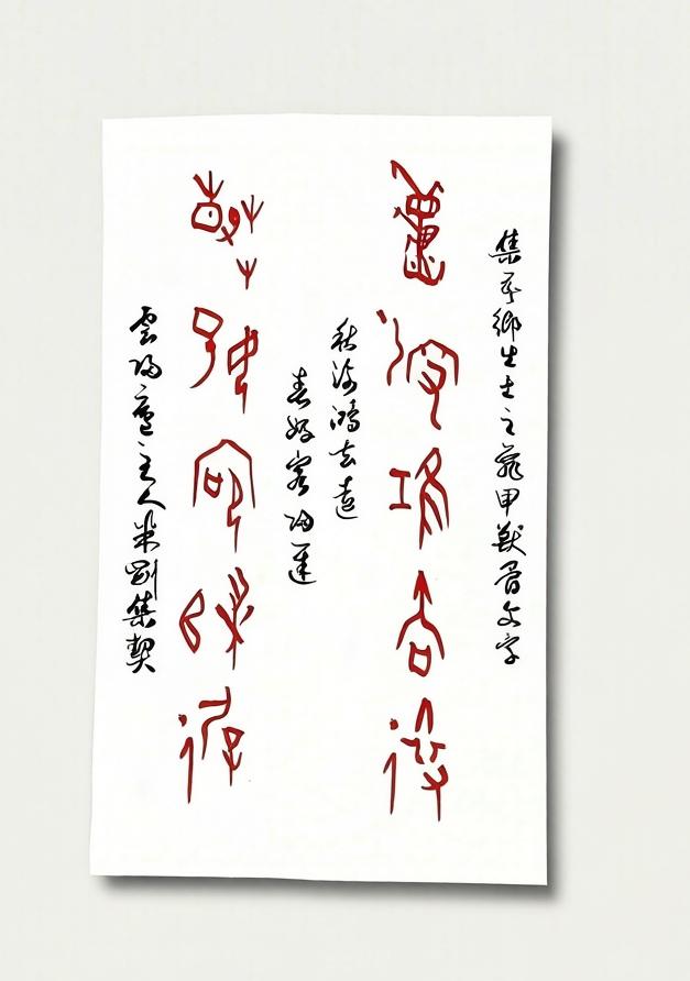 米刚甲骨文作品