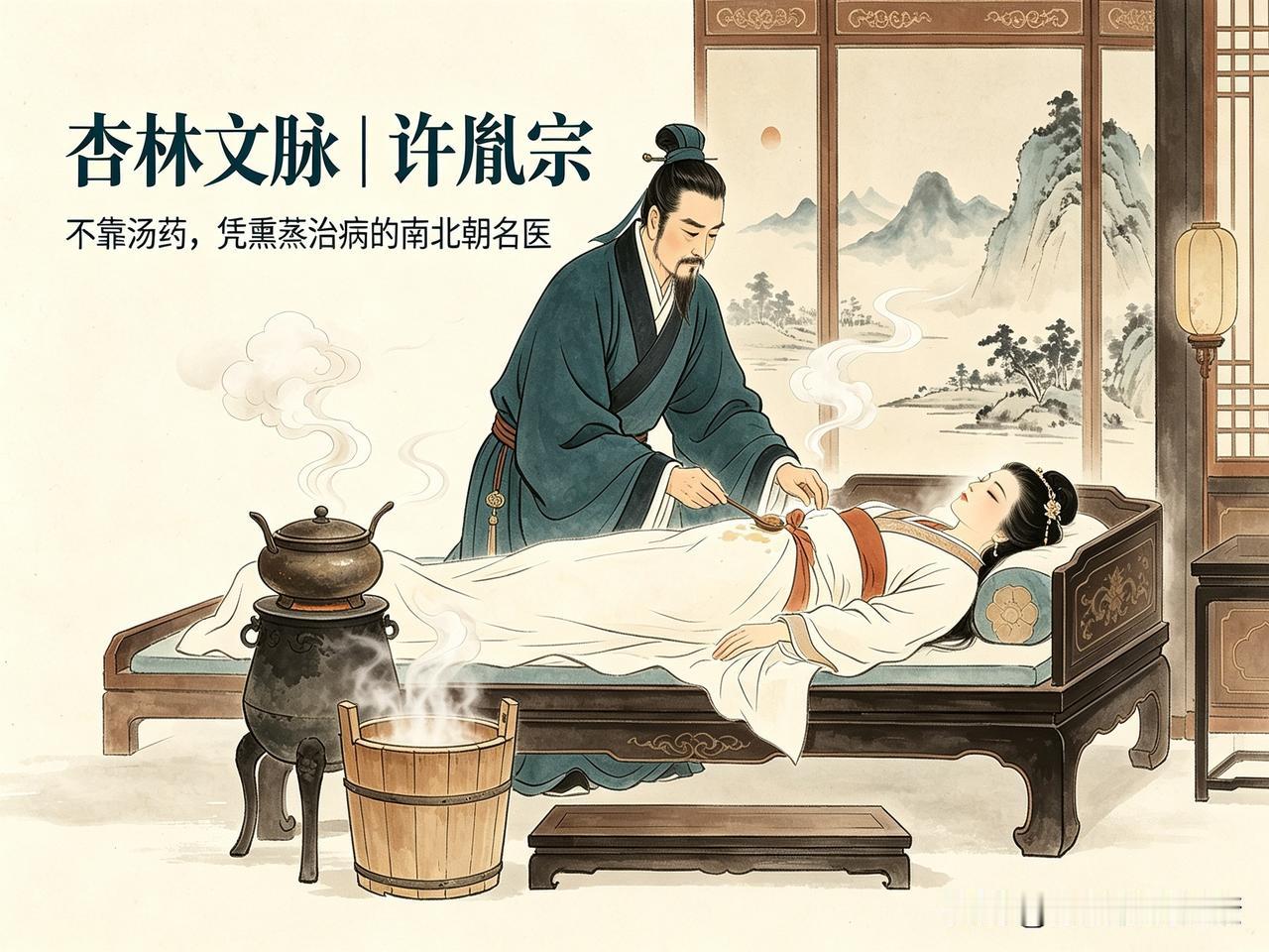 杏林文脉｜许胤宗：不靠汤药抓药，凭熏蒸治病的南北朝名医

古时治病，大多靠抓药、