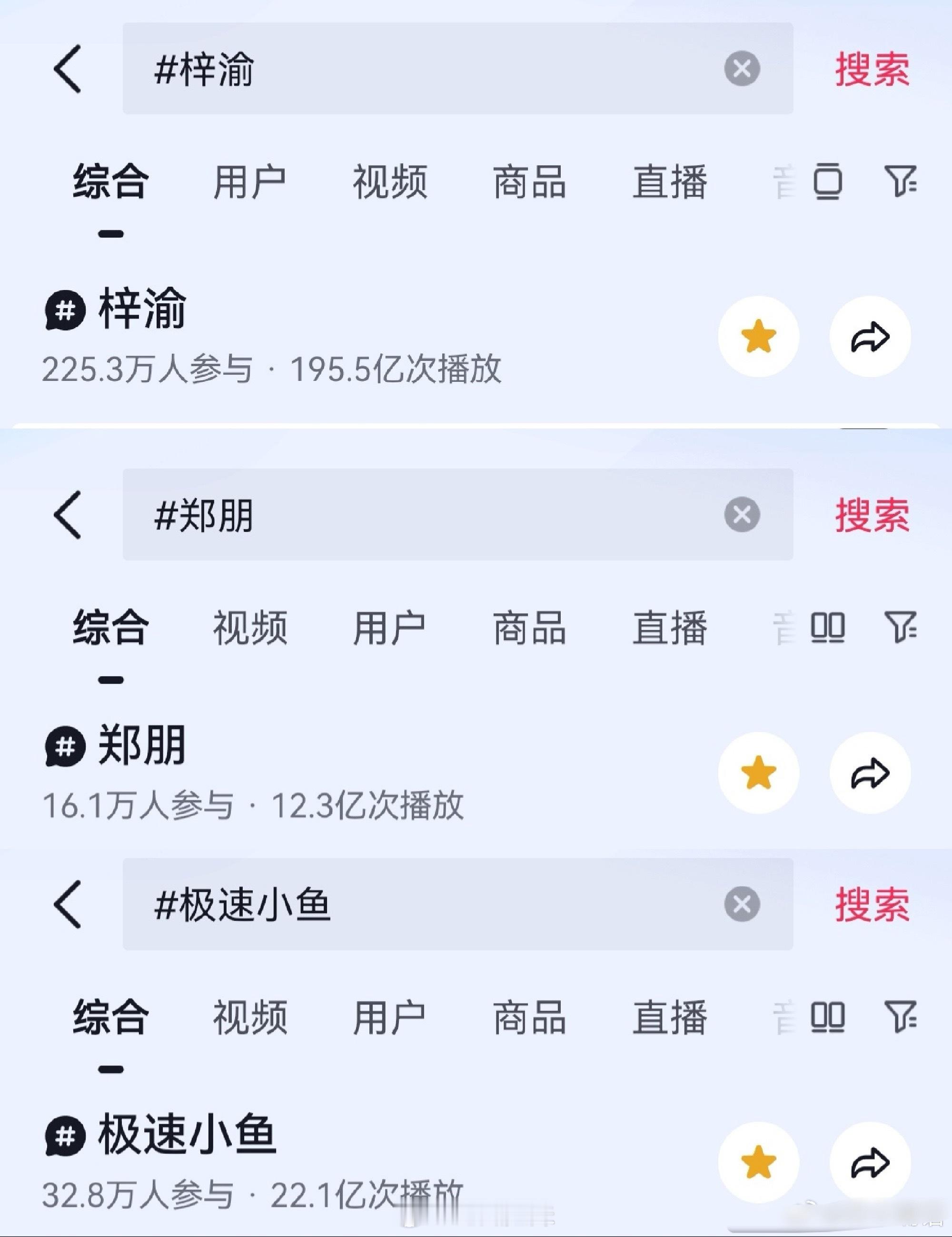 粉丝总结梓渝贵阳场2天演唱会🫘平台数据，高赞视频流量出圈大爆，万赞以上视频共1