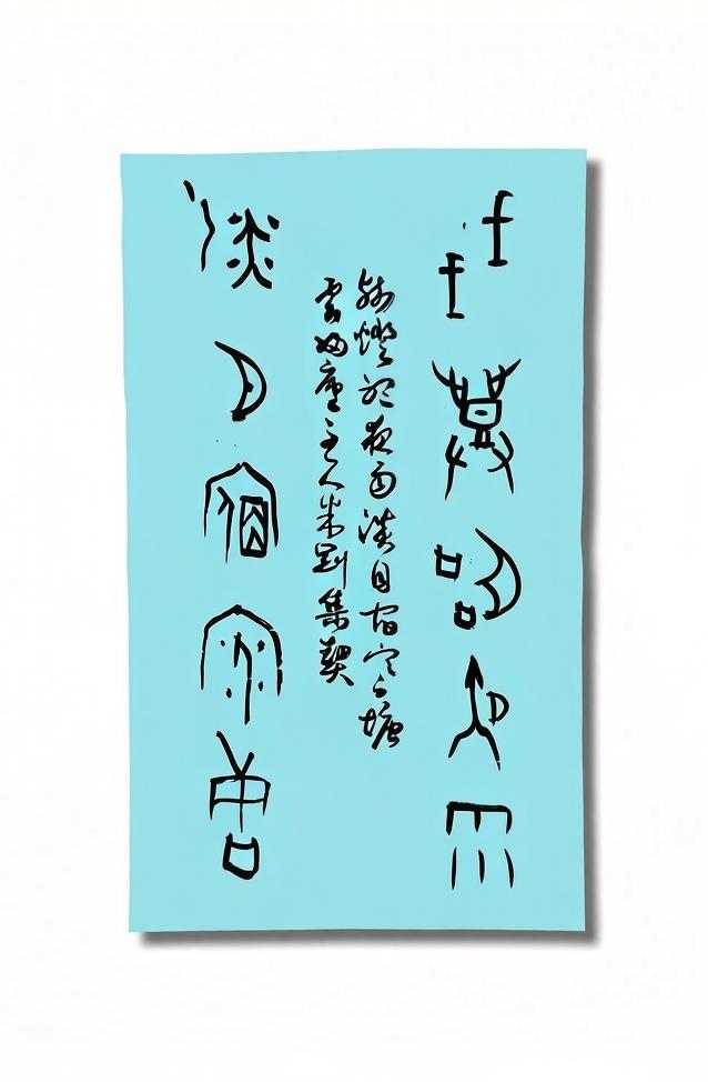 米刚甲骨文作品