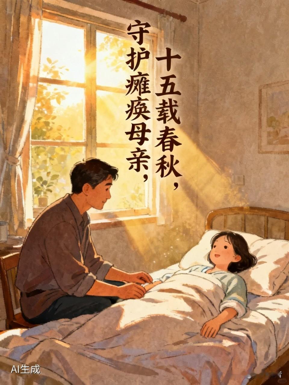 十五载春秋，这位驻马店汉子用青春守护瘫痪在床的母亲。当被问及终身大事，他眼神坚定