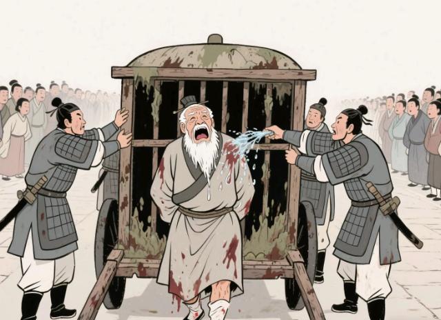 公元450年，七十岁的北魏宰相崔浩被剥去官服，塞进一辆污秽不堪的木笼囚车。押解的