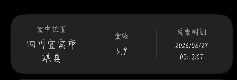 四川宜宾地震又是人进入深度睡眠的时间发生地震，29日0时12分四川宜宾市高县发生