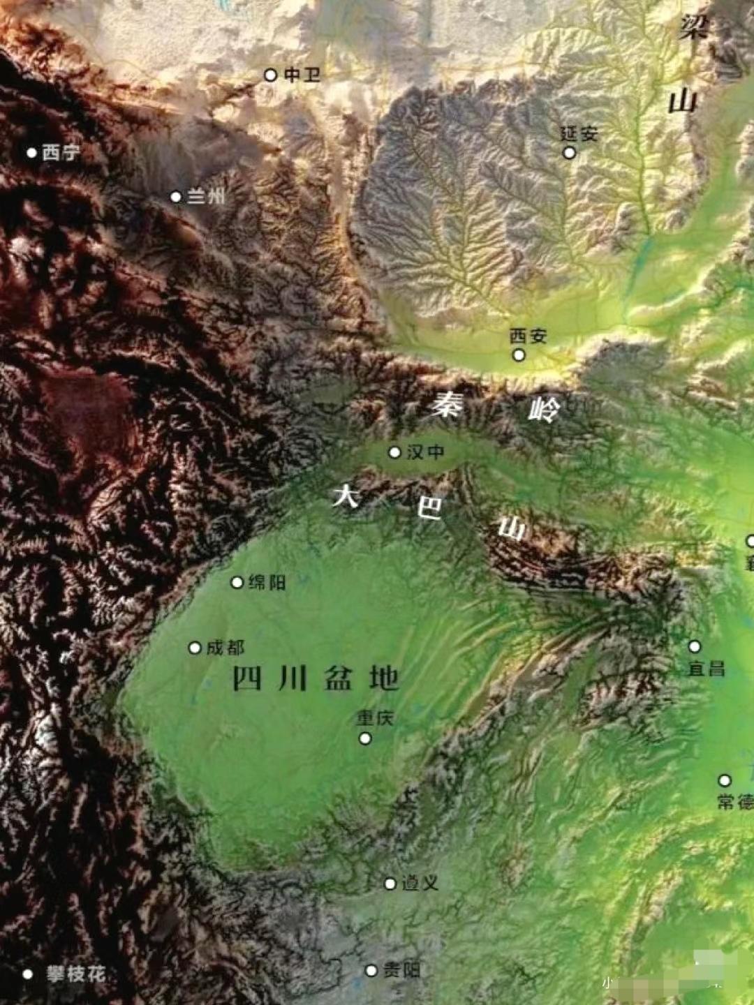 盯着这张图看10秒，你终于会明白，为什么古人说四川盆地是一个“聚宝盆”！

很多