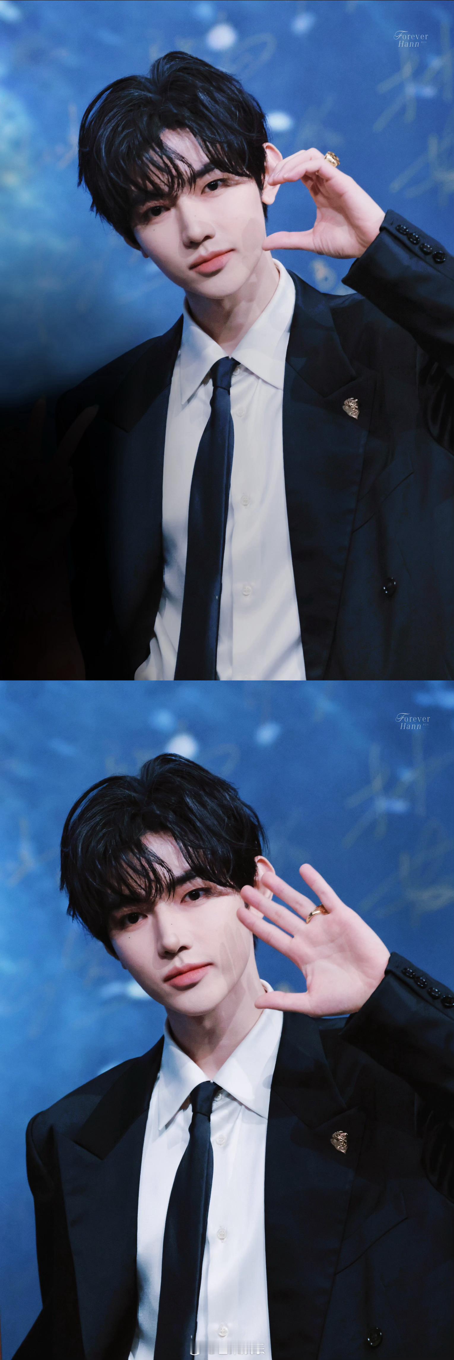 王一博章昊自拍照 又认识了很多前辈啊，多多交朋友！章昊微博之夜太帅太耀眼啦