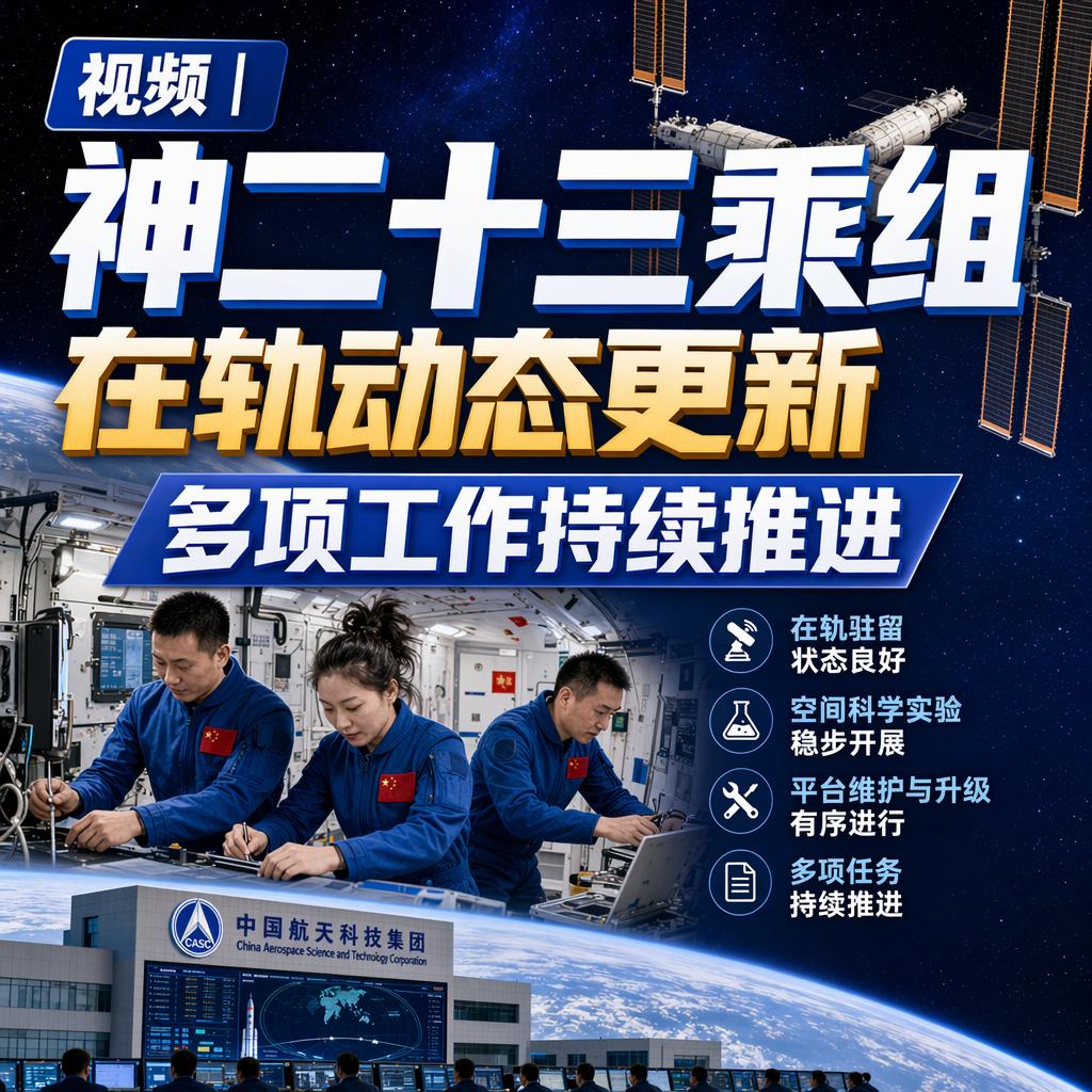 有人说太空里就是“飘着等返航”，没什么正经事可做。
可神舟二十三号乘组用一周的工