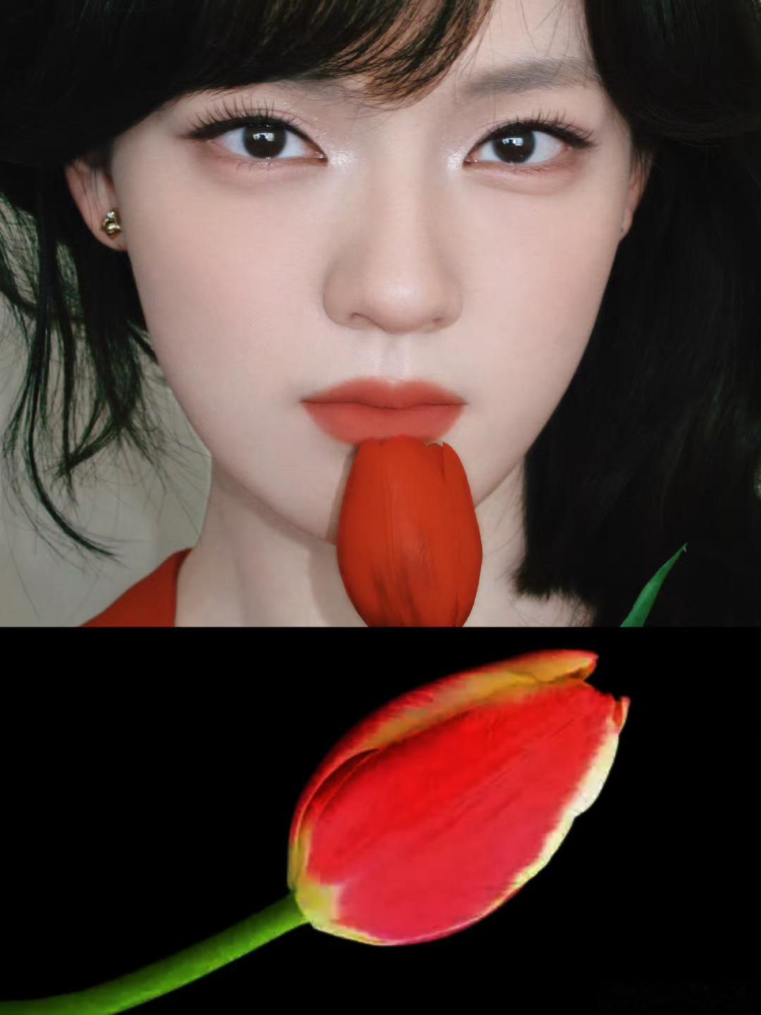 王亚飞给文淇化的春吻妆文淇好好看！！！ 文淇春吻妆