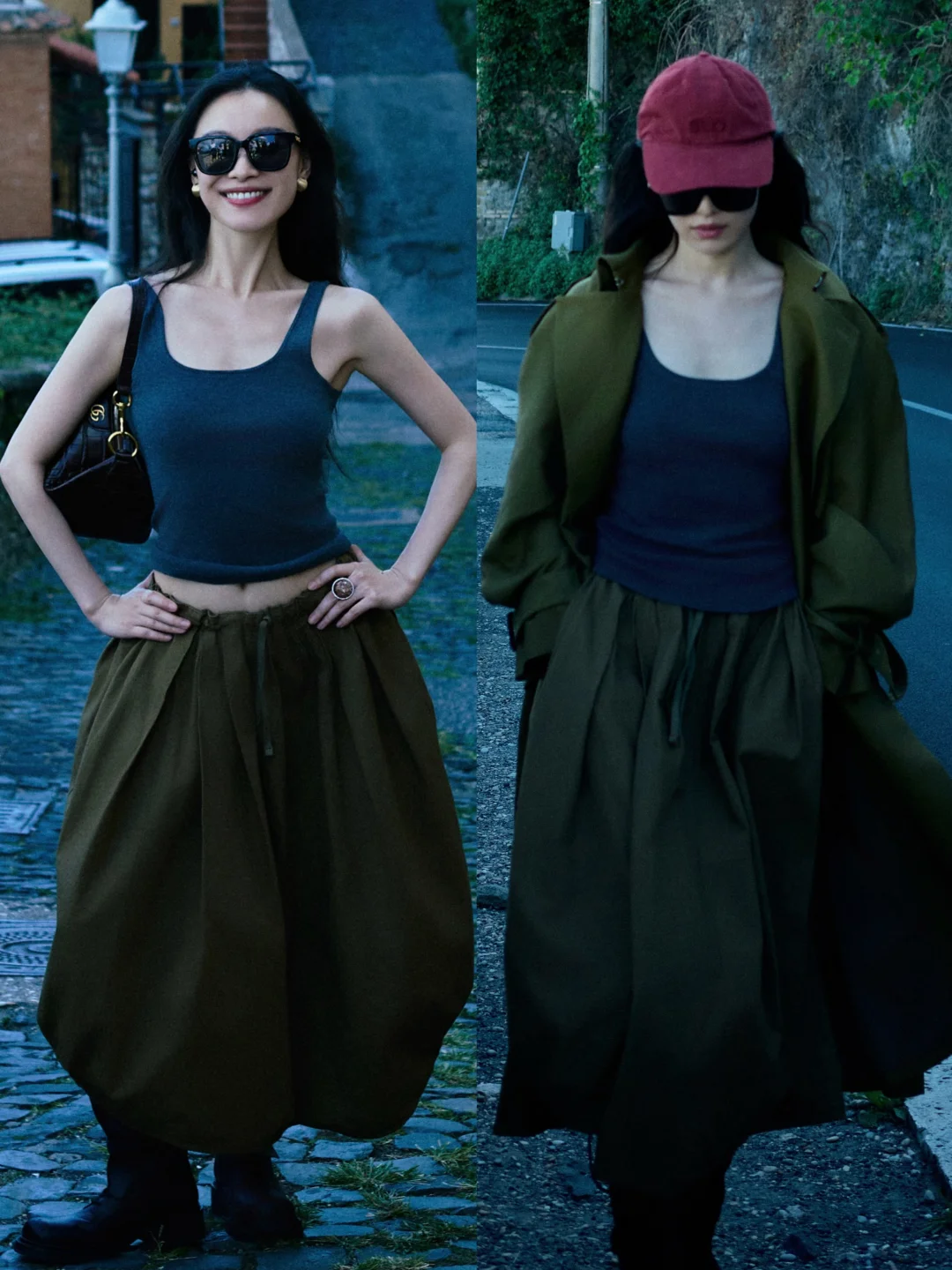 穿风衣的倪妮！