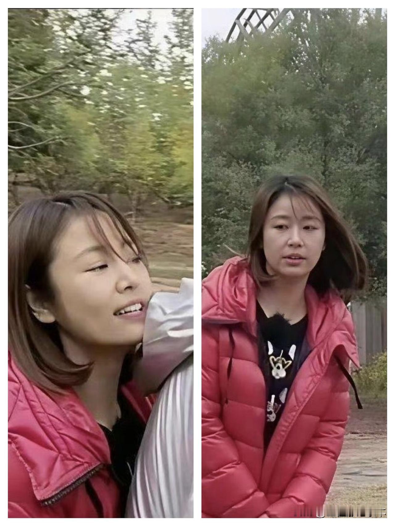 我要不说这是林心如，你估计都认不出来。

没有化妆，素颜还是很漂亮，比普通人好看