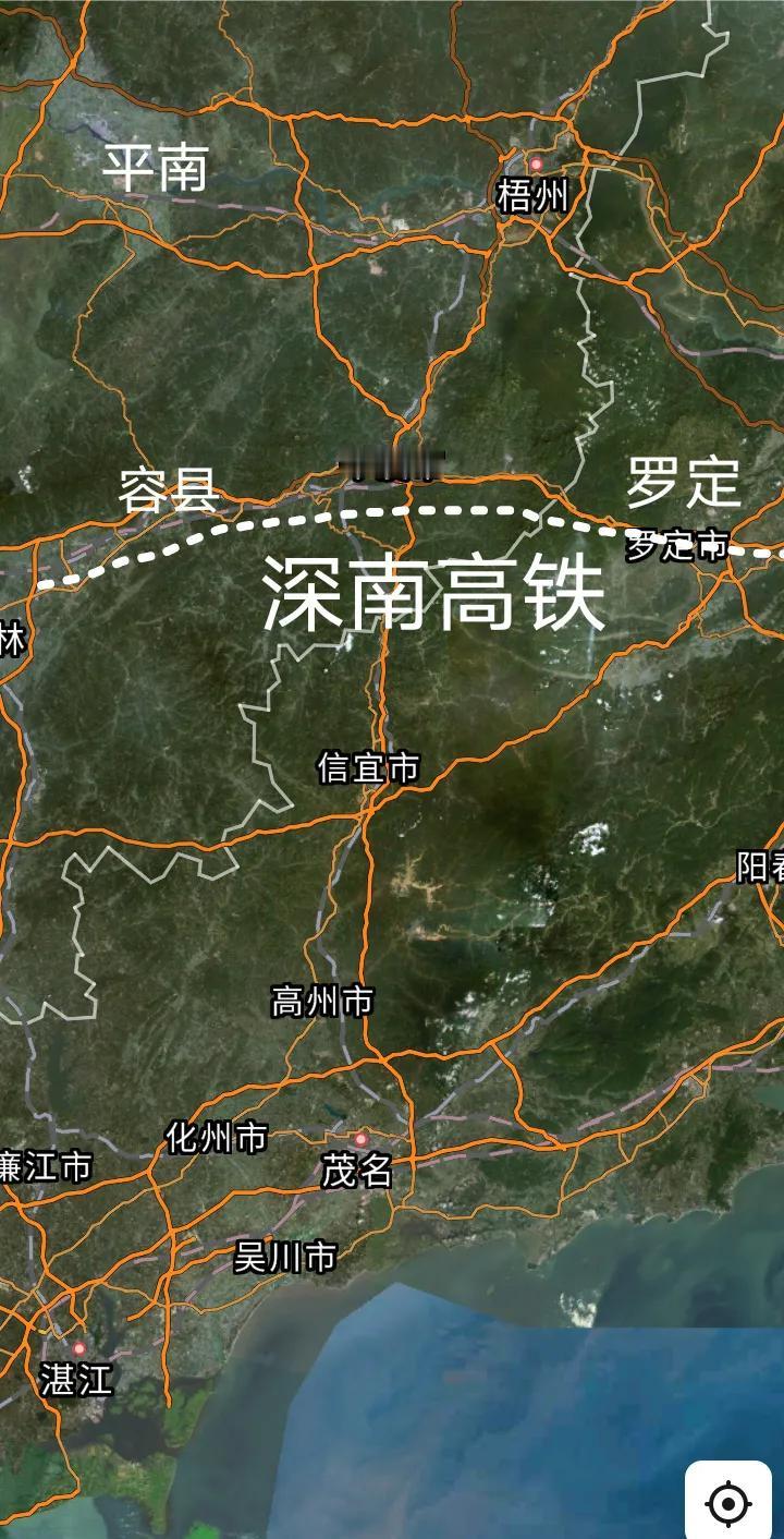 好消息，深圳至南宁时速350公里的深南高铁玉岑段岑溪东站(2台6线)已经顺利封顶