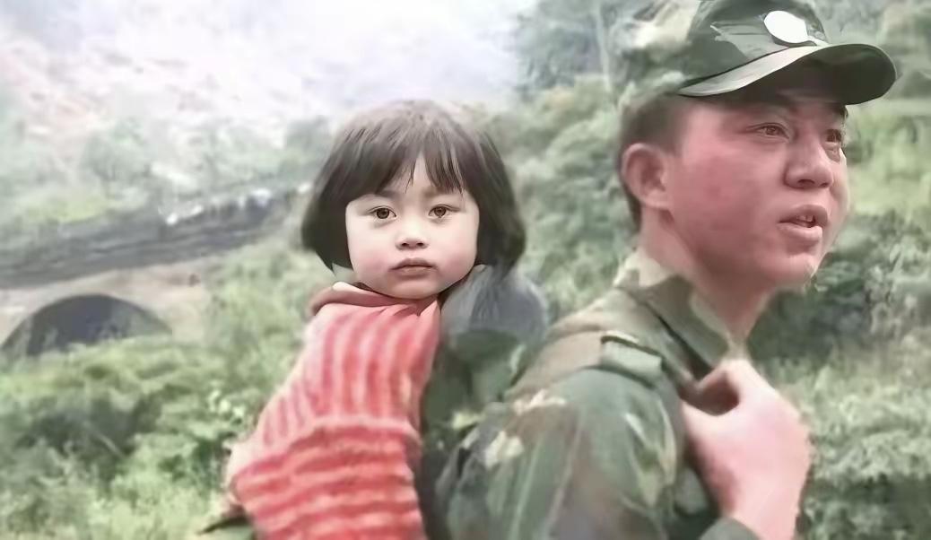 2008年5月12日，22岁的济南军区侦察兵梁智斌在北川中学废墟中徒手刨出10岁