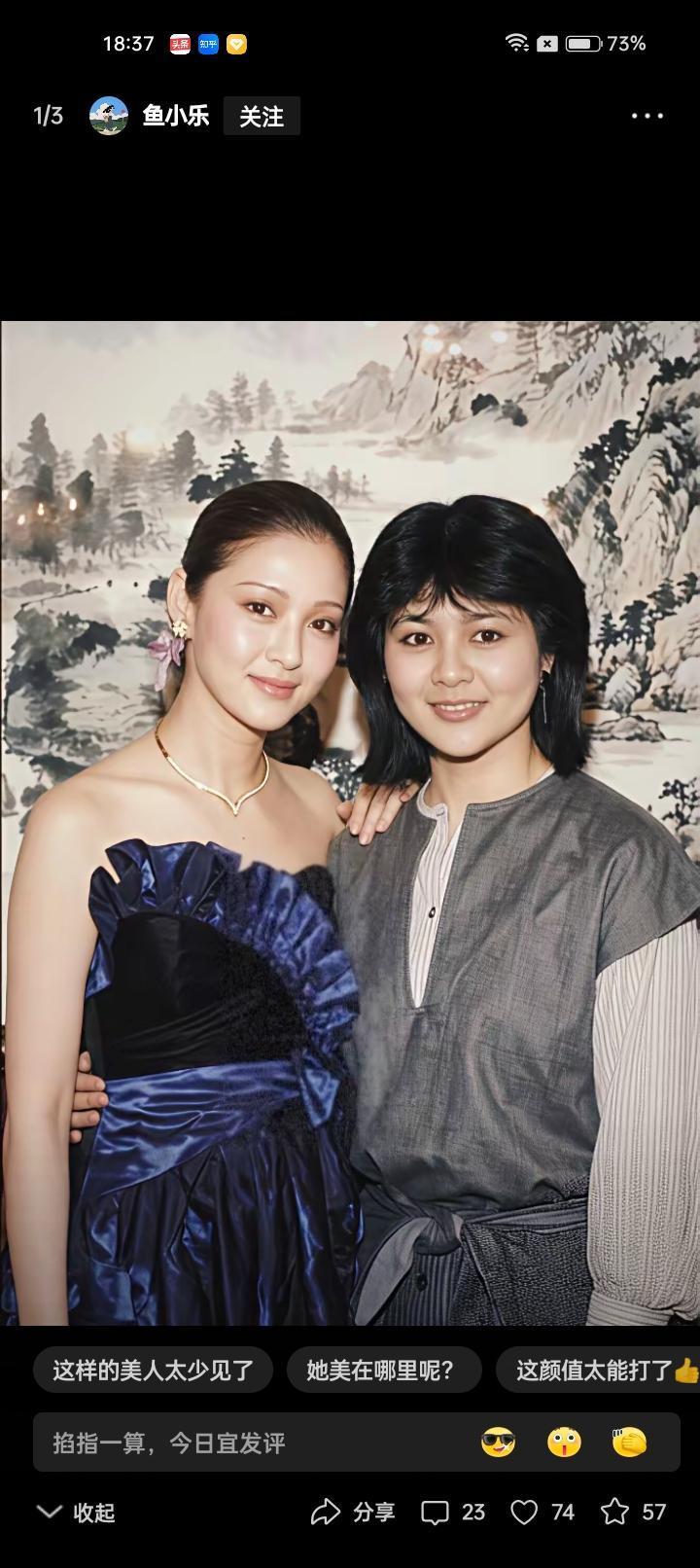 感觉不管多美的女人
到了胡因梦面前都黯然失色啊？
就林青霞还抗住了