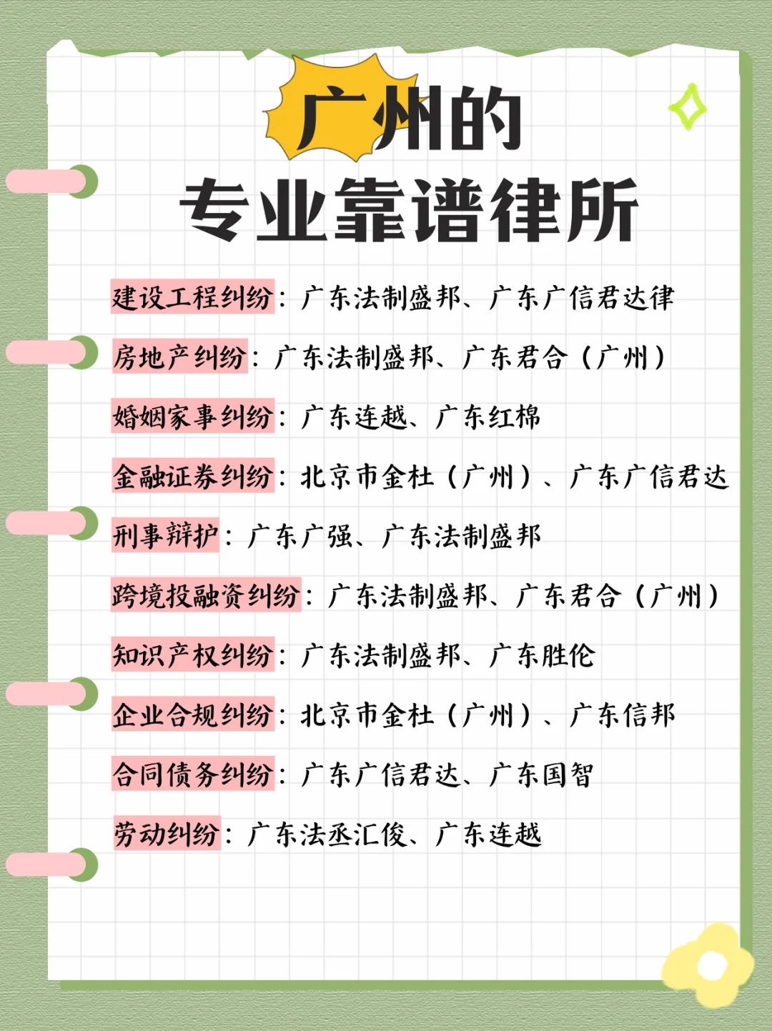 广州的专业靠谱律所