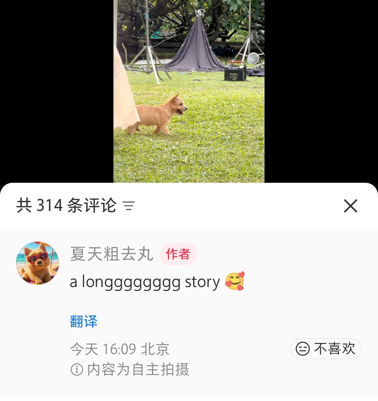 还不忘标注上自主拍摄知道是你女儿啦