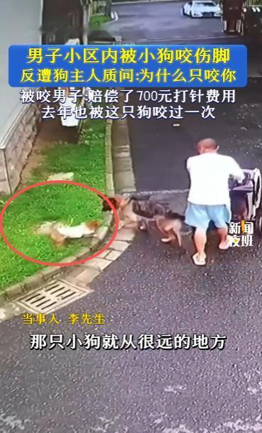 “太缺德了！”10月16日，安徽马鞍山，一男子被邻居未栓绳的小狗咬伤两次，他质问
