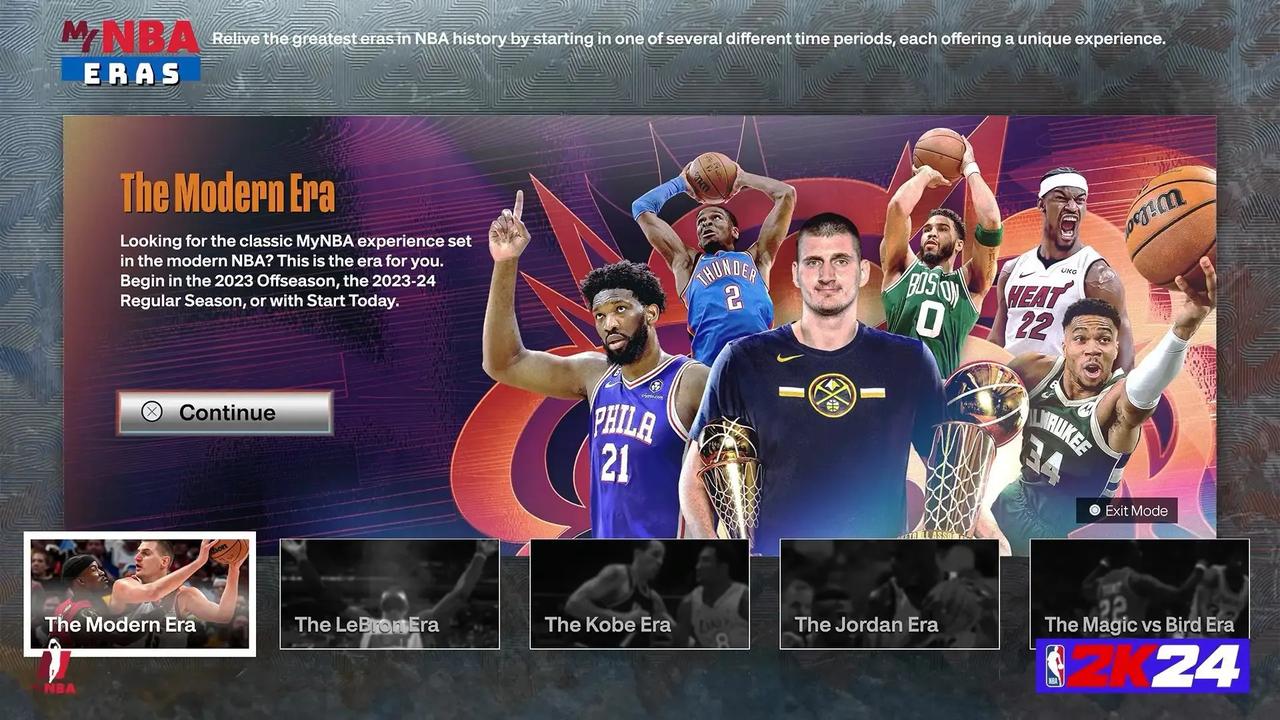 《NBA 2K24》游戏将引入“勒布朗时代”作为游戏 DLC，现如今2K24有下