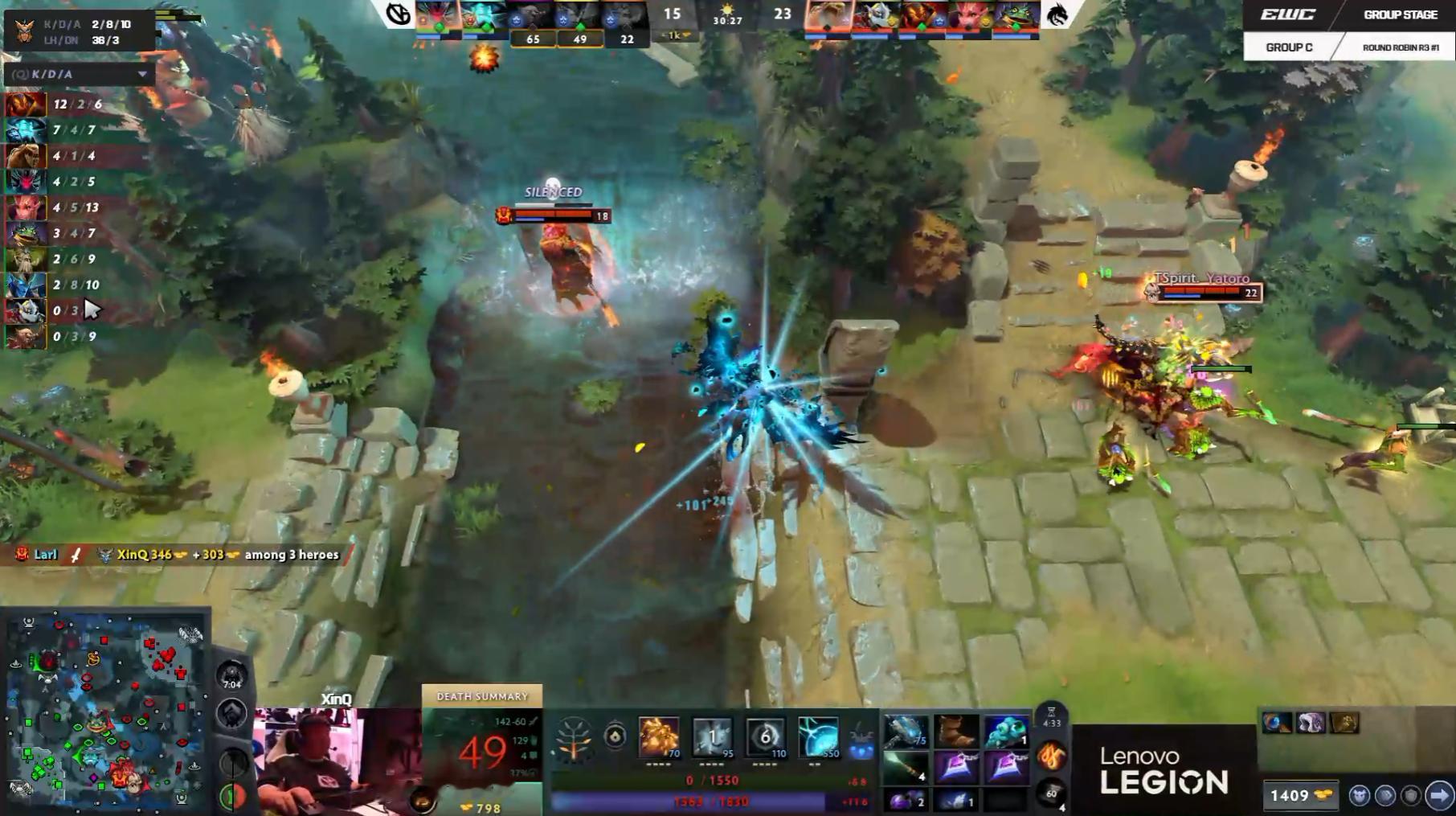 DOTA2 2026 EWC电竞世俱杯小组赛VG对阵Spirit战队BO2第一局
