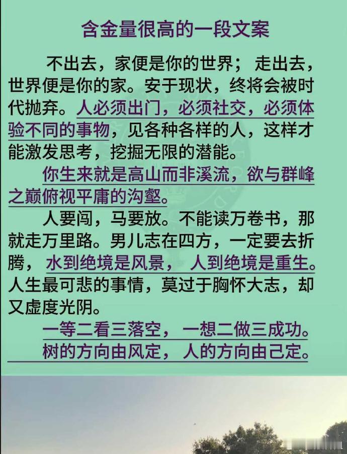 含金量很高的一段文案，太精辟了！ 