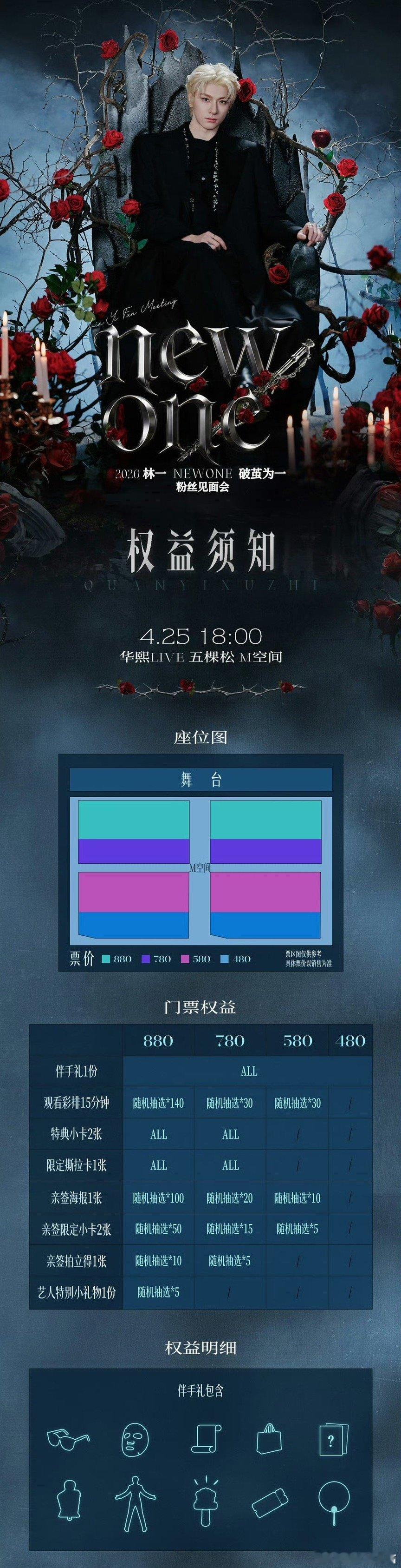 林一见面会票价480…更高一档880，太贵了吧 