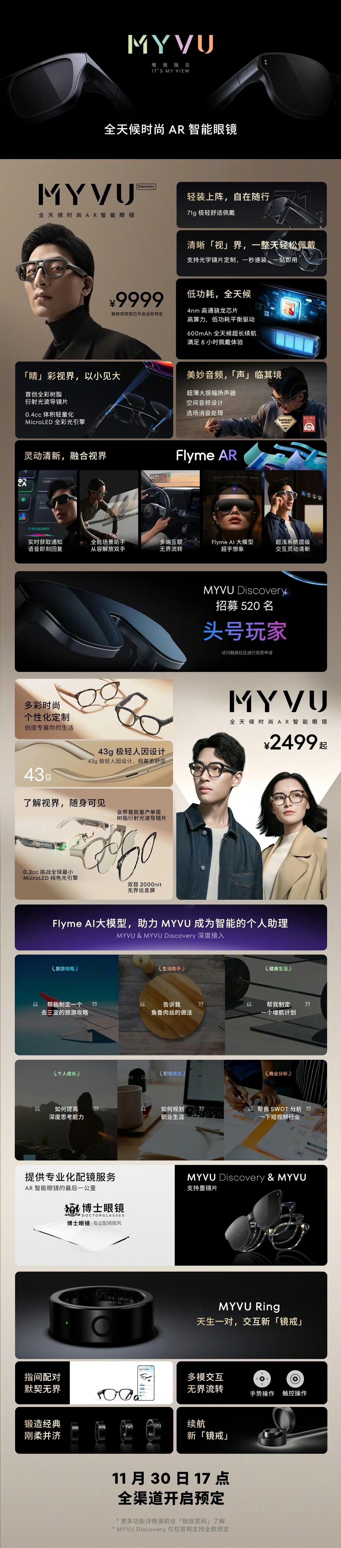AR 智能眼镜品牌 MYVU也来了，推出 MYVU 探索版、MYVU 两款全天候