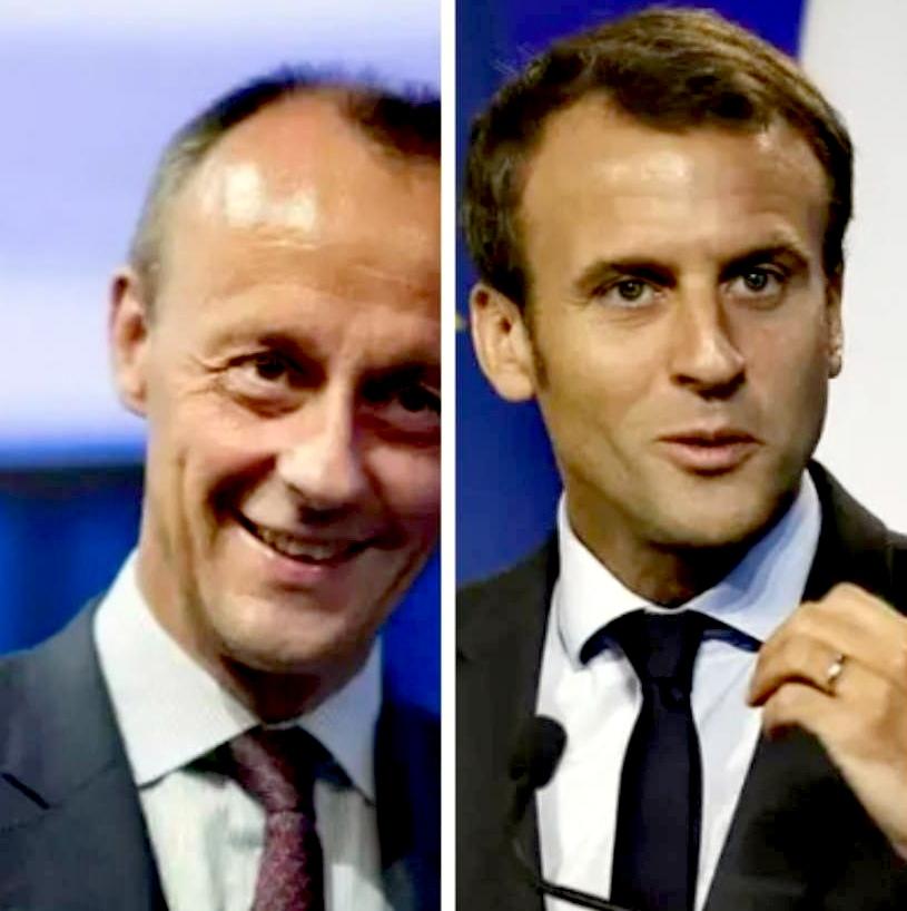 马克龙与默茨的拜年方式颇有微妙之处，一个看似大气，一个执着专注

据报道，法国总