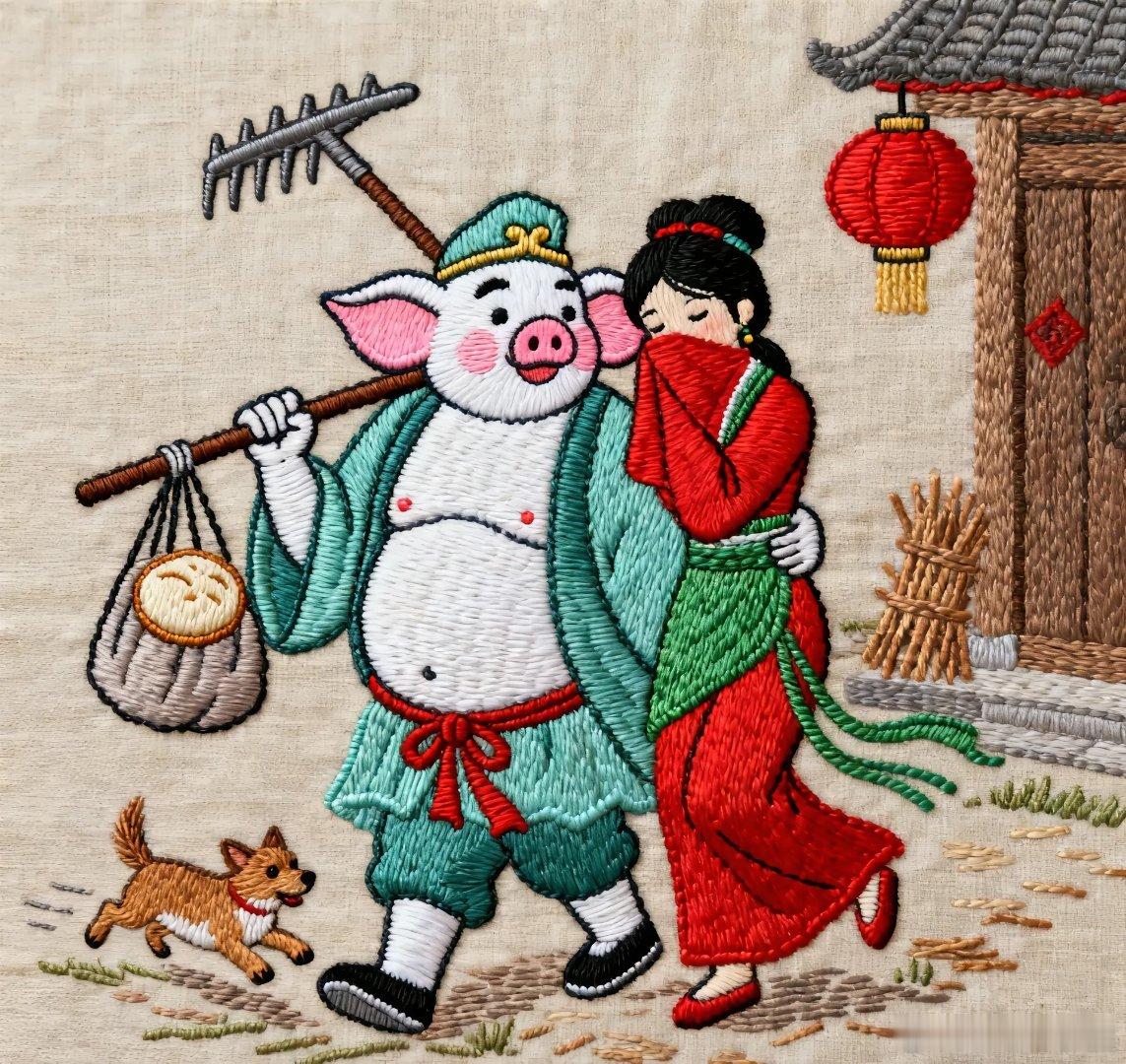 天蓬元帅享威名，统领十万之水兵，只因酒醉戏嫦娥，被贬下界变无能！错投凡胎猪模样，