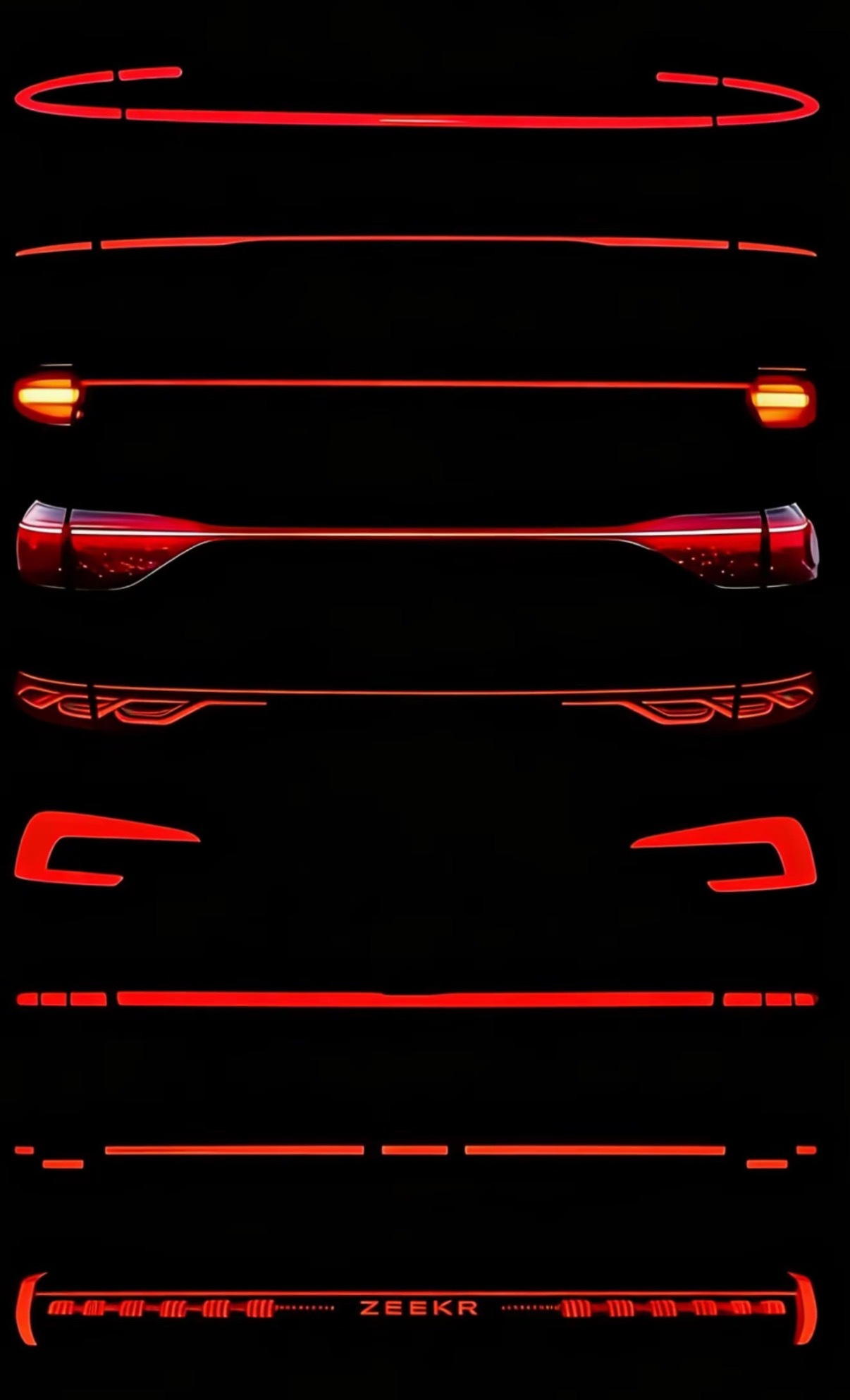 几款热门的新能源汽车尾灯，你能认出来几个