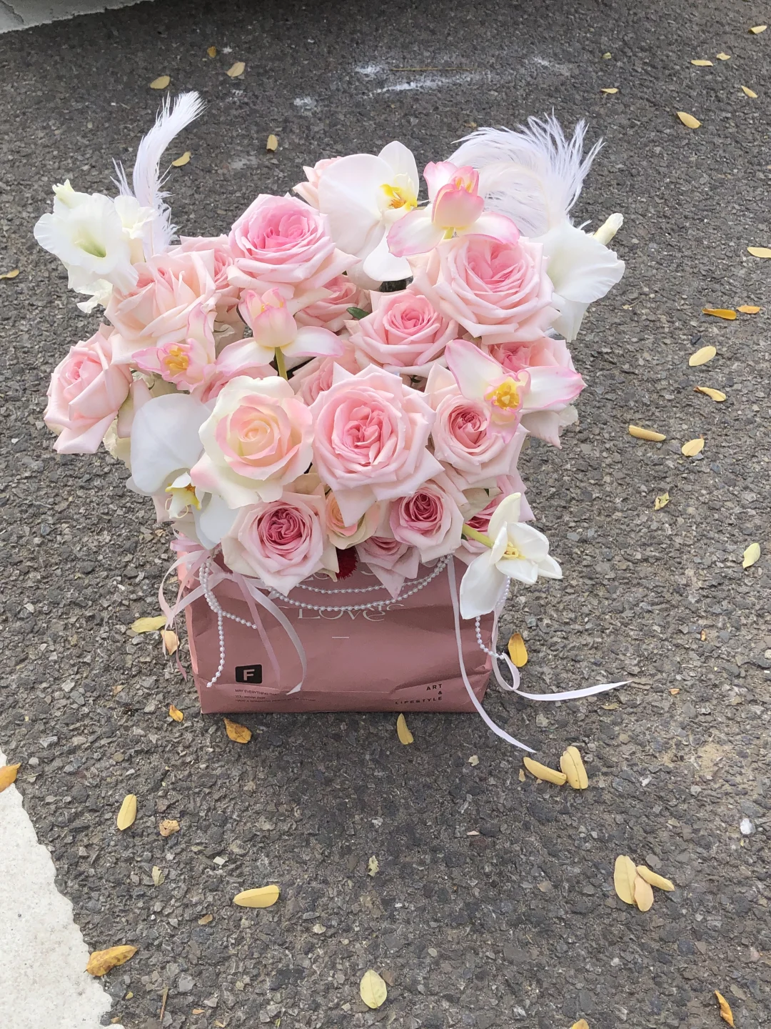 鲜花抱抱袋