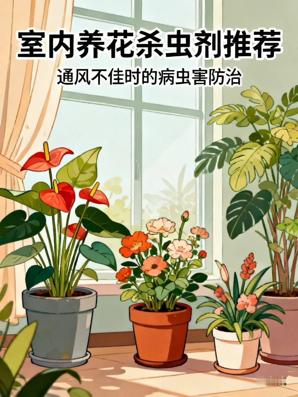 室内养花通风不好，有时候也会有一些病虫害。这个时候选用什么杀虫剂比较好呢？

首