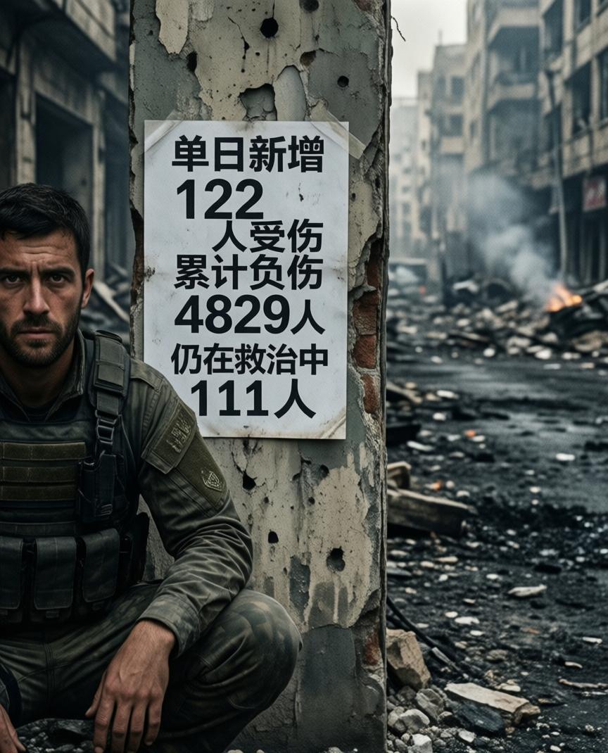 3月24日，以色列卫生部扔出一组挺沉的数据：过去24小时，医院又收了122名伤员