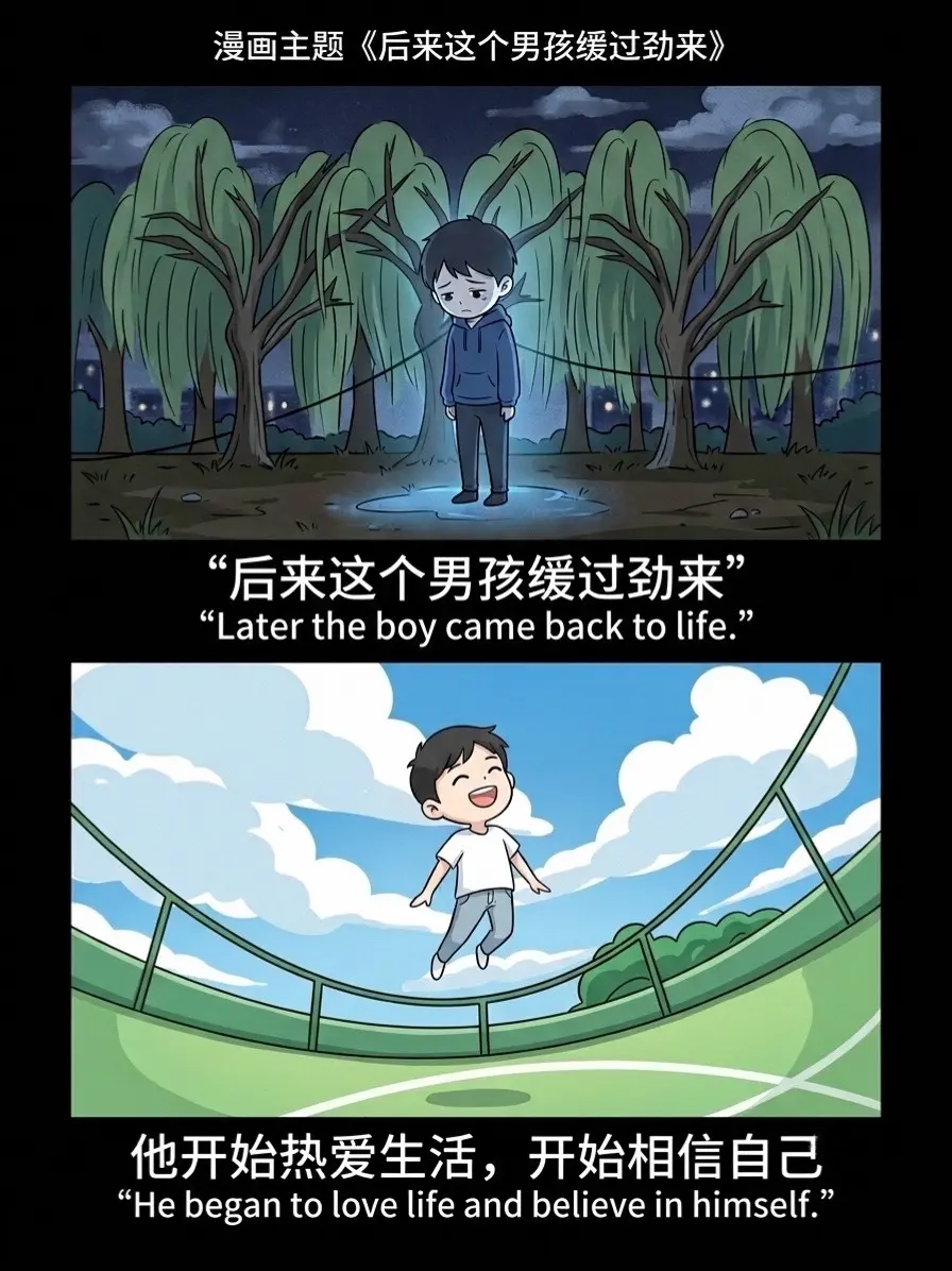 “在最黑暗的那段人生，是我自己把自己拉出深渊，没有那个人，我就做那个人。”