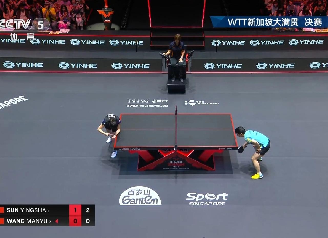 看孙颖莎和王曼玉的比赛，我就好奇：
为什么现场观众女的明显比男的多，
看莎莎的可