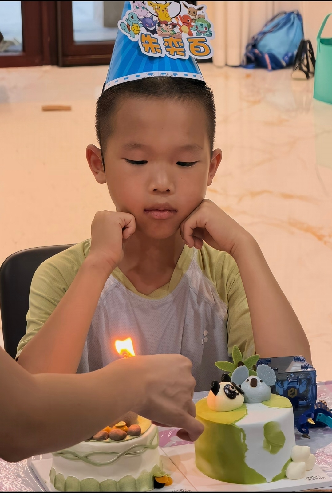 时间真快，烧麦都8岁了朱奕百，考试门门一百没毛病！ 