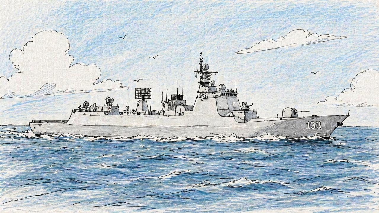 日本军舰刚钻进台湾海峡没几天，中国军舰出去溜达一圈，外媒就炸锅了？

海军节前夕