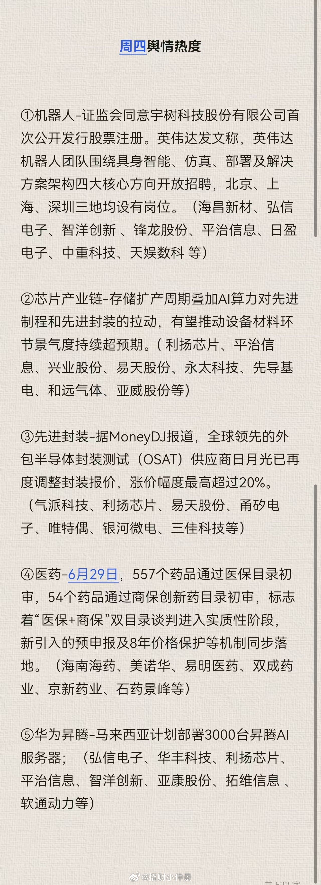 早上好，小伙伴们~~~本周最后一个交易日了，能不能轻点？盘前思路：美股算力相关的