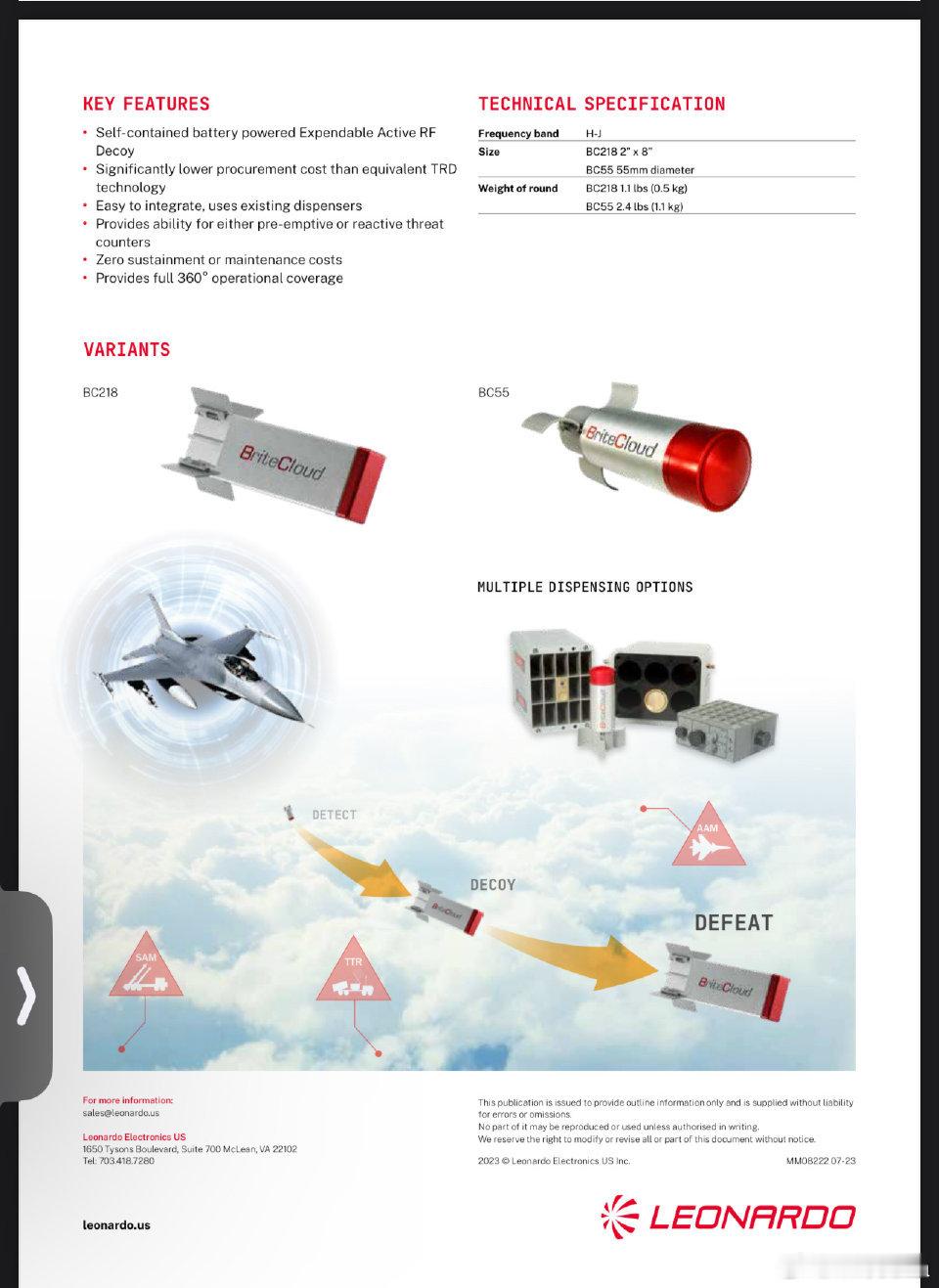 纠正：ALQ-260有源干扰诱饵是一种自主干扰措施ALQ-260实际是一种自主探