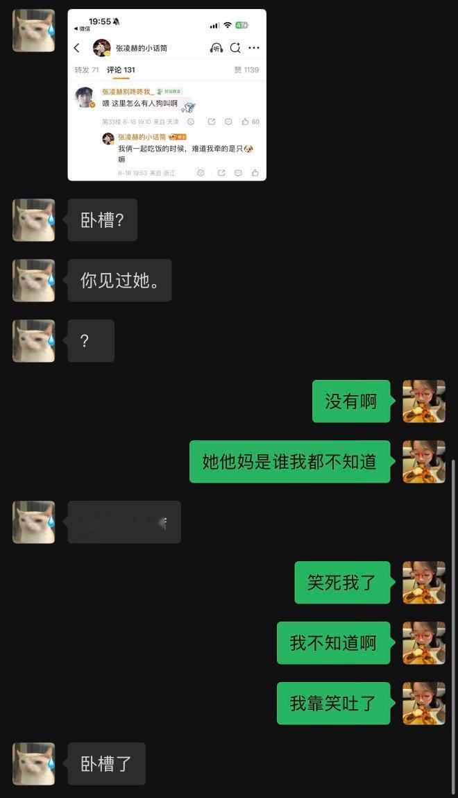 笑吐我了 更加确认这人有病了你见过谁啊你 认错人还在这狗叫呢我是谁？ 你听好了！