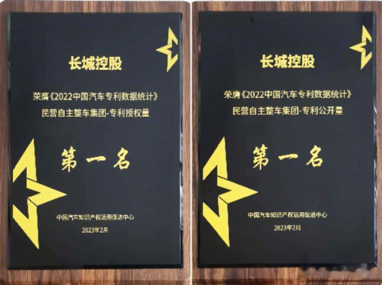 在看了长城汽车在专利公开量和授权量方面的表现之后，我更加相信长城汽车的长期主义了