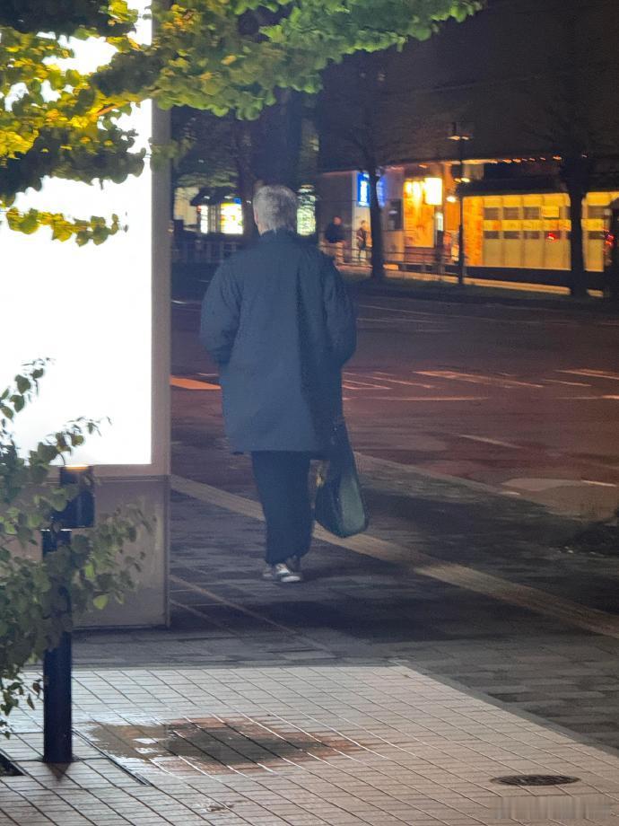 日本札幌偶遇王安宇家人们，在札幌街头捕捉到王安宇一枚 ，走路带风太有范儿，定睛一