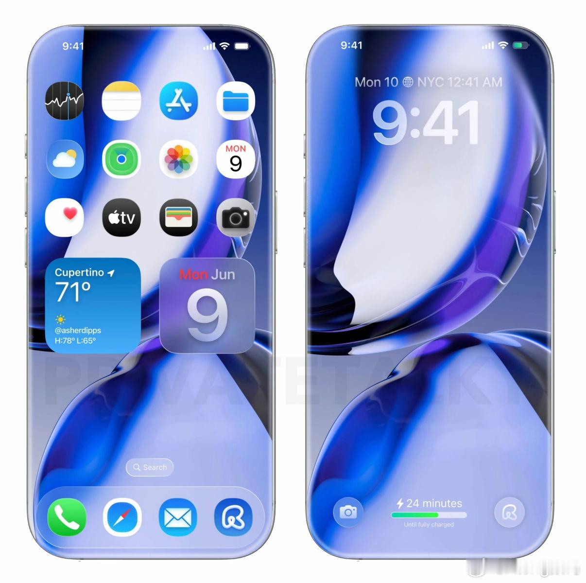 拜托！这个🍎19真的很好看，搭配iOS26液态玻璃原来得这样啊iphoneiP