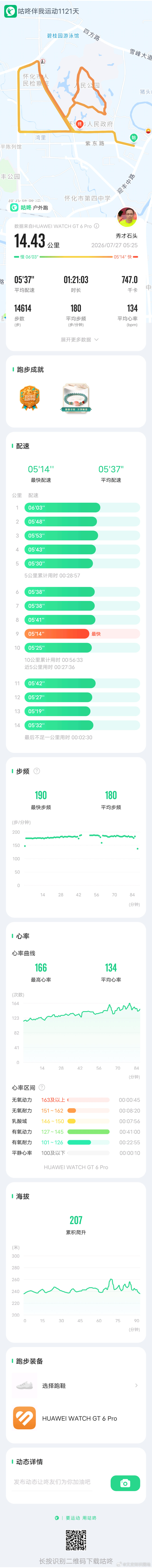 「 今日跑步打卡，咕咚APP记录每一次出发。 咕咚APP 咕咚跑步打卡 咕咚精准
