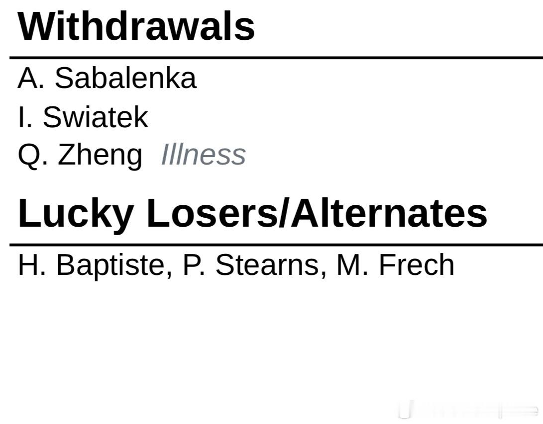 郑钦文因病退出迪拜赛🇨🇳郑钦文因病退出🇦🇪迪拜WTA1000官方签表给的